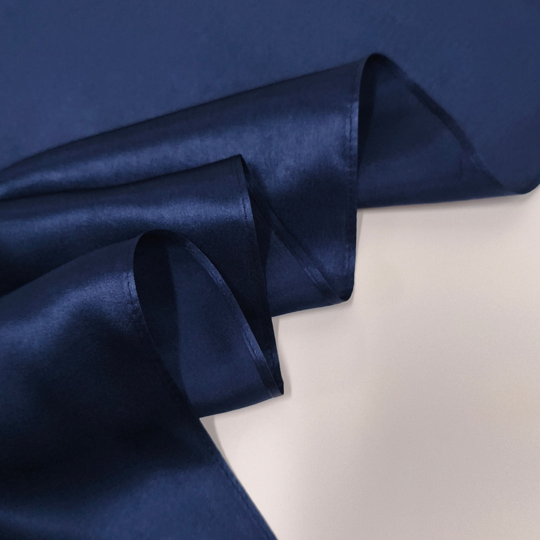 Signature Silketørklæde | Navy Blue | 55x175 cm