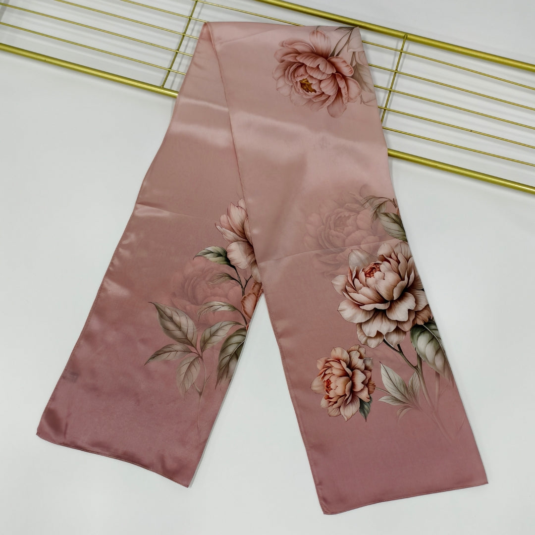 Signature Silketørklæde | Rose Magnolia | 55x175 cm