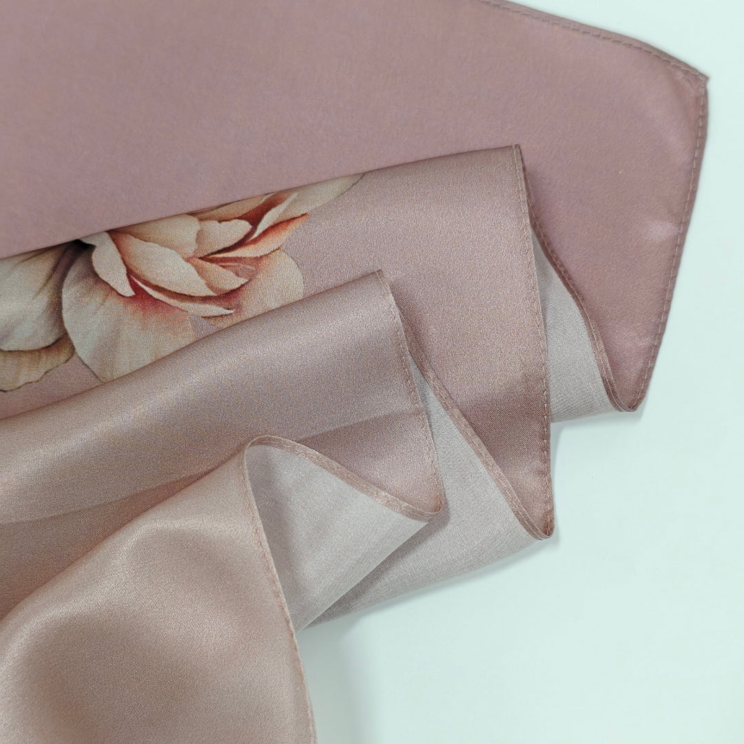 Signature Silketørklæde | Rose Magnolia | 55x175 cm
