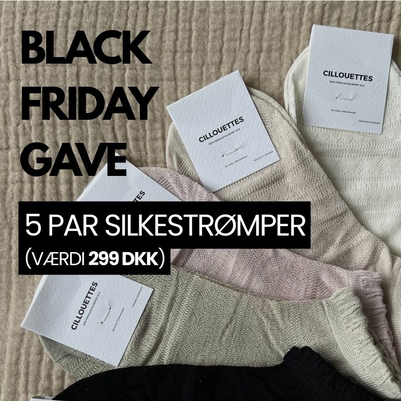 Black Friday: 5-pak Silkestrømper (Sendes kun ved køb over 249 kr)