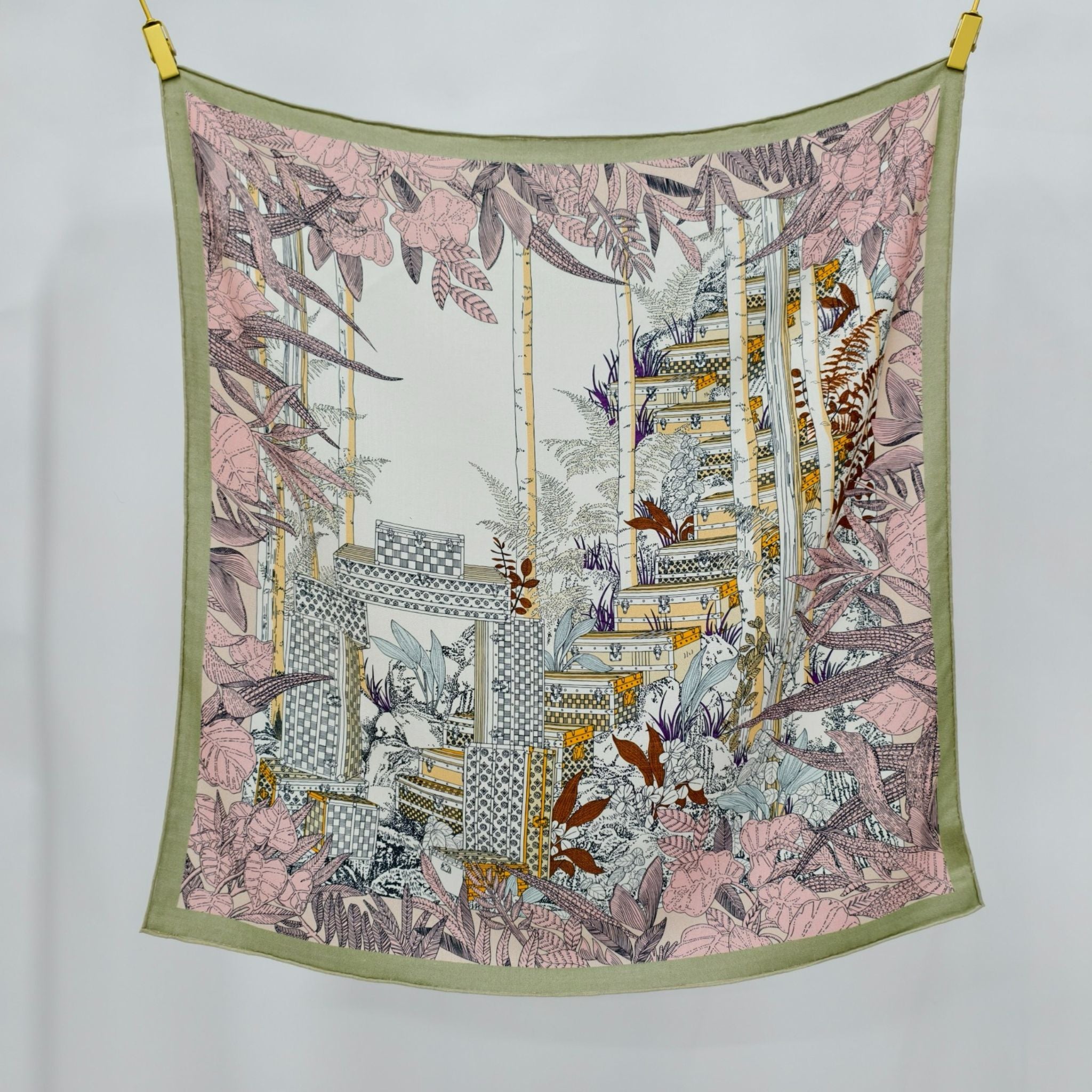 SilkWool Scarf – 70% Uld / 30% Mulberry Silke | Botanical Terrace