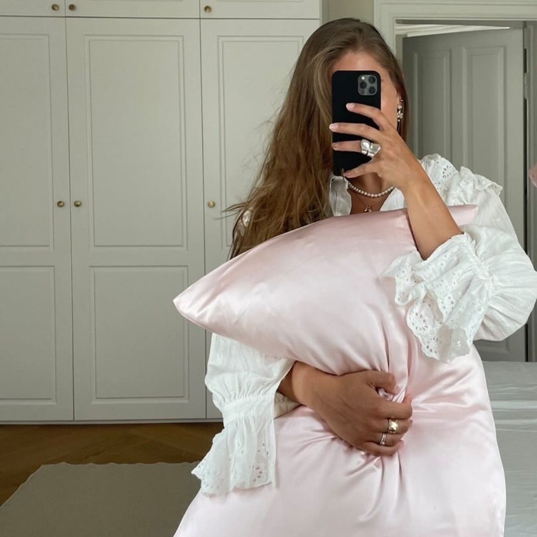 SILKE PUDEBETRÆK - BABY PINK