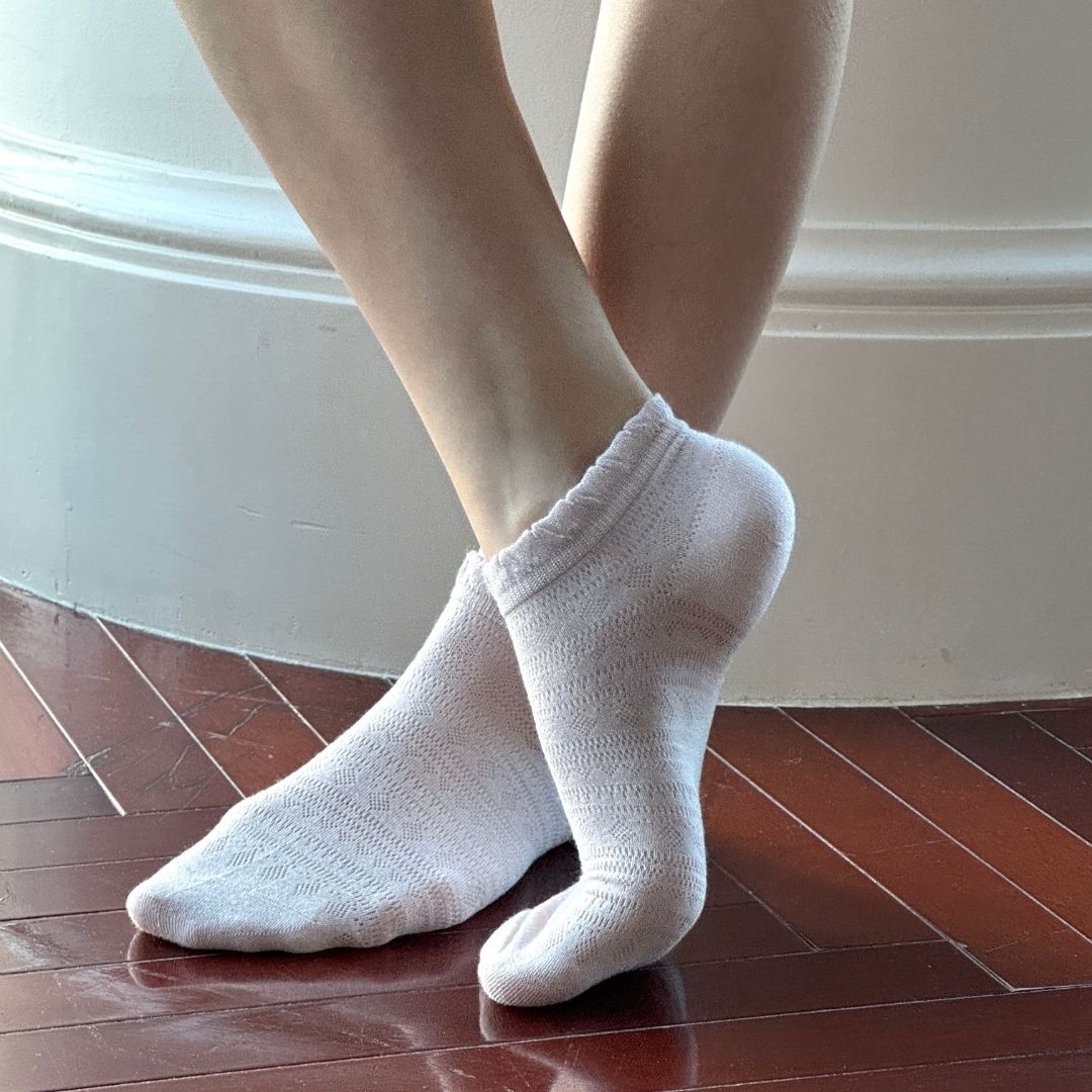 Mønstrede Silkestrømper 5-pak - Multifarvet