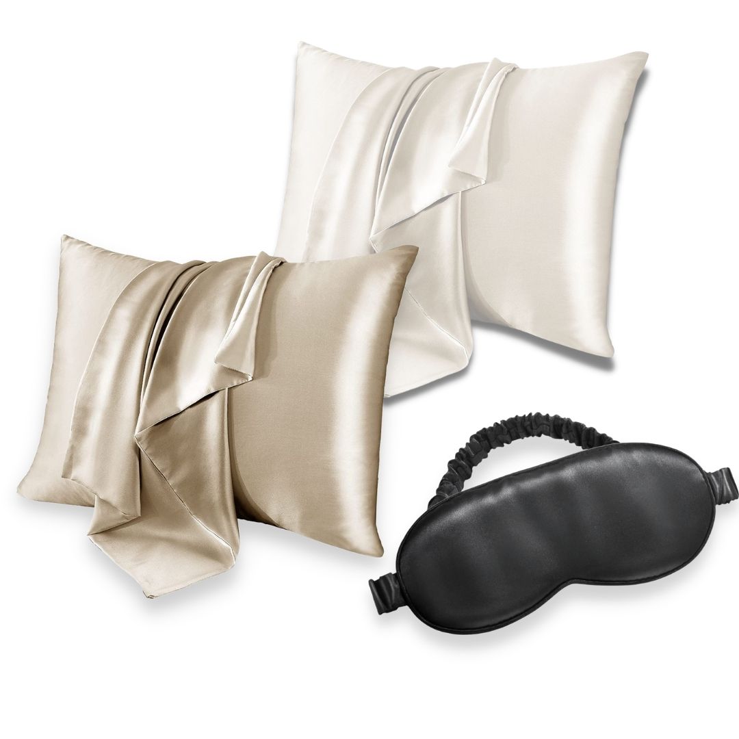 Silk Combo | 2x Pudebetræk & Luksus Sovemaske