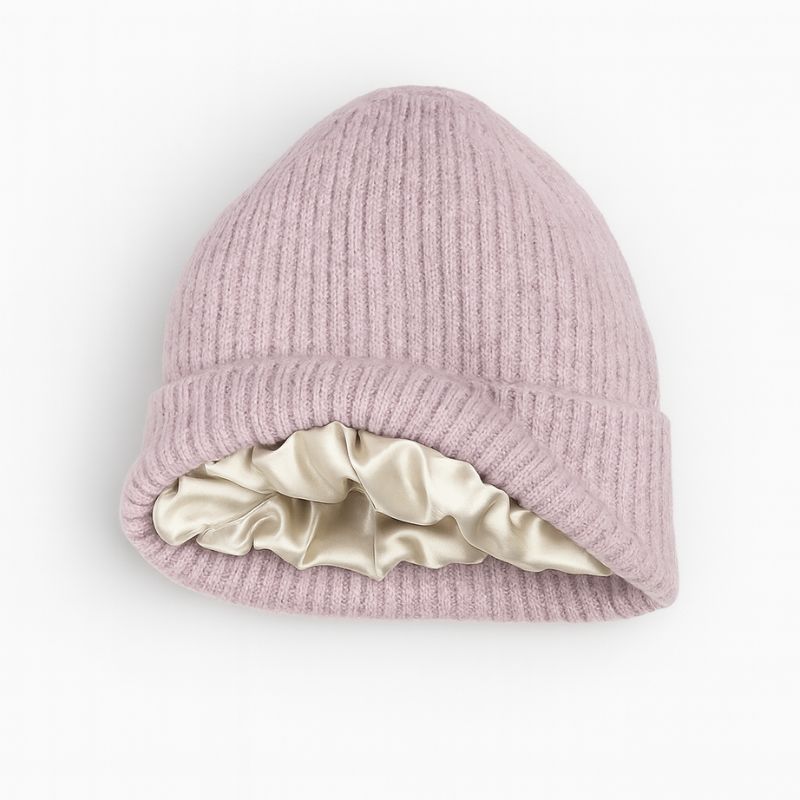 Seidengefütterte Mütze aus Wolle - Schönes Haar durch den Winter