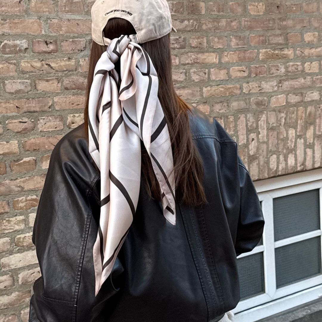 Seidenschal | Beige | 68 CM