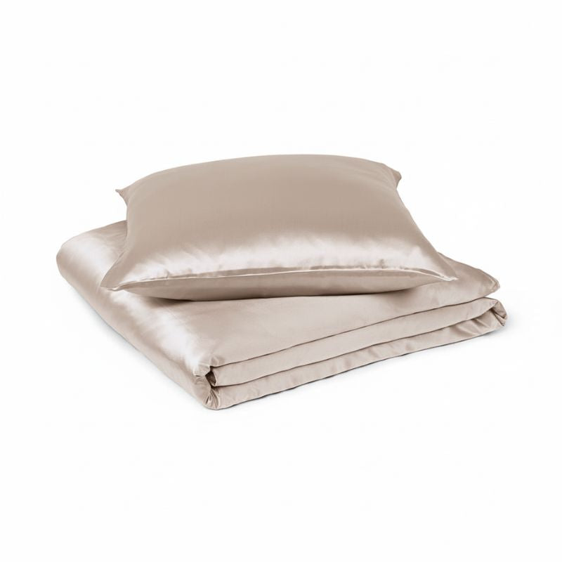 SILK BETTWÄSCHE (Deckenbezug | Kissenbezug | Beige