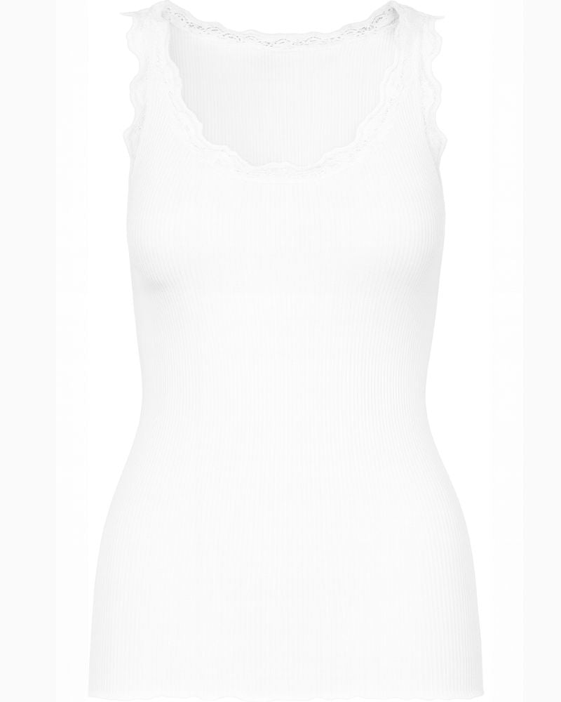 Silk top with lace