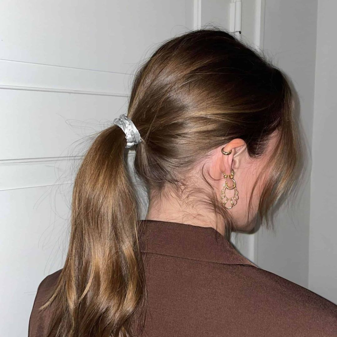 SILKE SCRUNCHIE MINI (3-pak)- SILVER