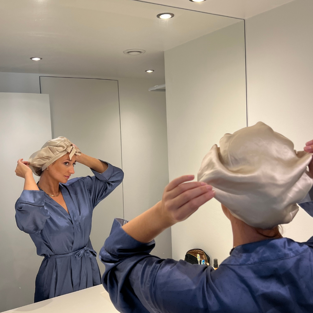 Luxus SILK Bonnet | Beige
