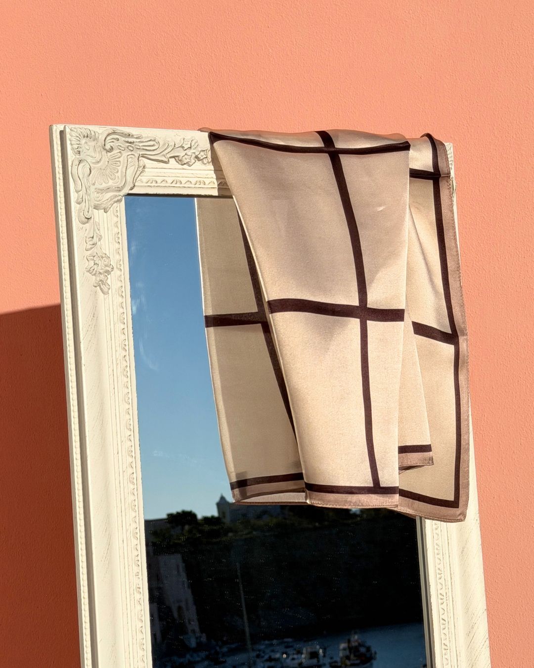 Silketørklæde | Beige | 68 CM
