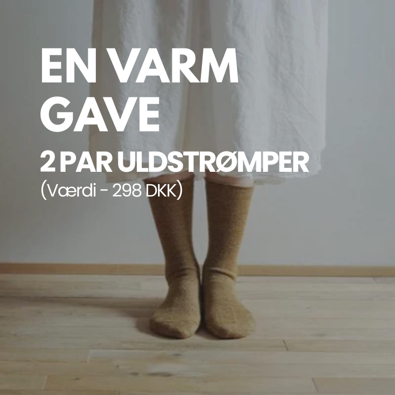 Varm gave fra Cillouettes: 2-pak strømper i blend af silke/uld (Sendes kun ved køb over 249 kr).