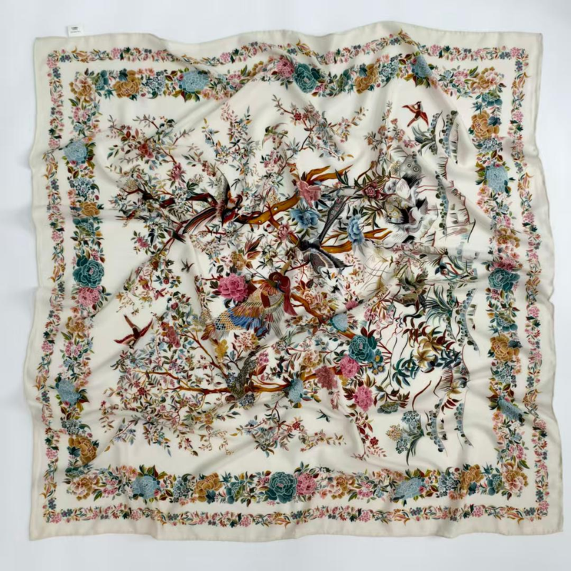 SilkWool Scarf – 70% Uld / 30% Mulberry Silke | Ivory Garden Silk