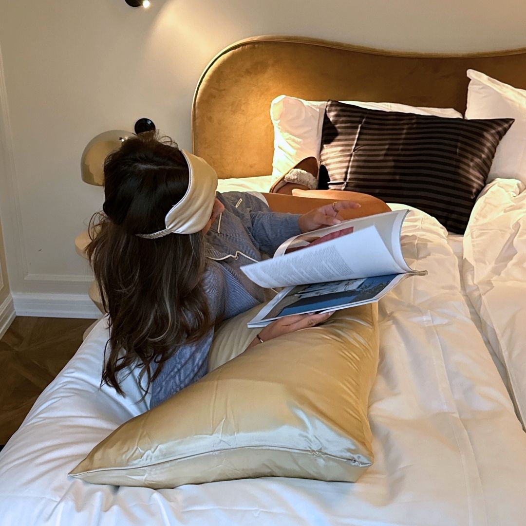 SILKE PUDEBETRÆK - BEIGE