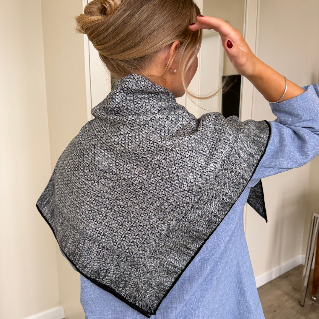 SilkWool Scarf – 70% Uld / 30% Mulberry Silke | Nordic Grey