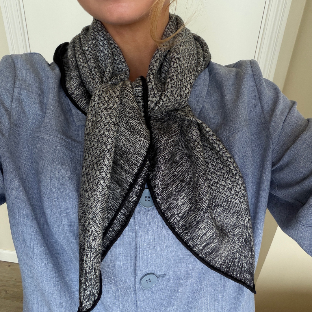 SilkWool Scarf – 70% Uld / 30% Mulberry Silke | Nordic Grey
