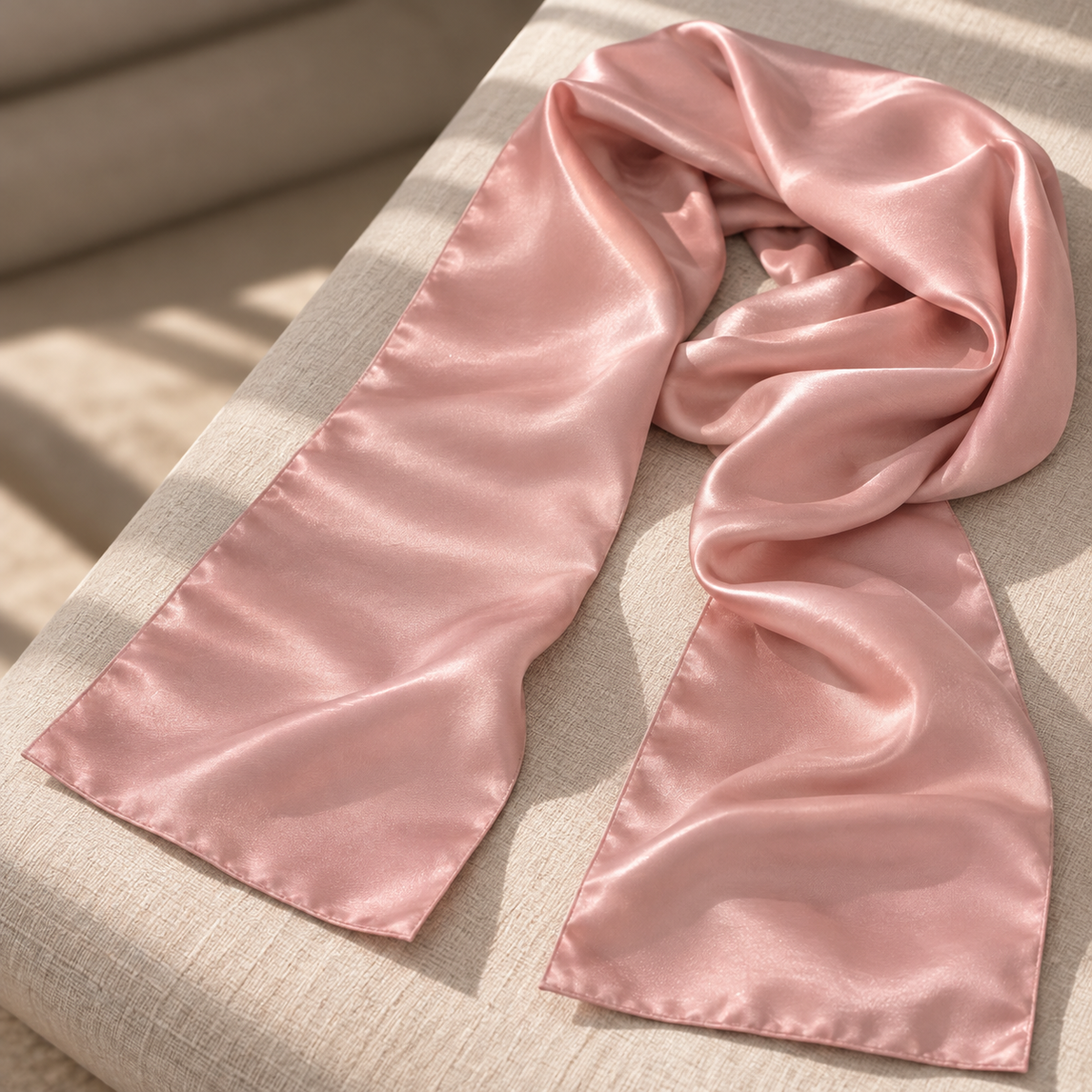 Signature Silketørklæde | Dusty Pink | 55x175 cm