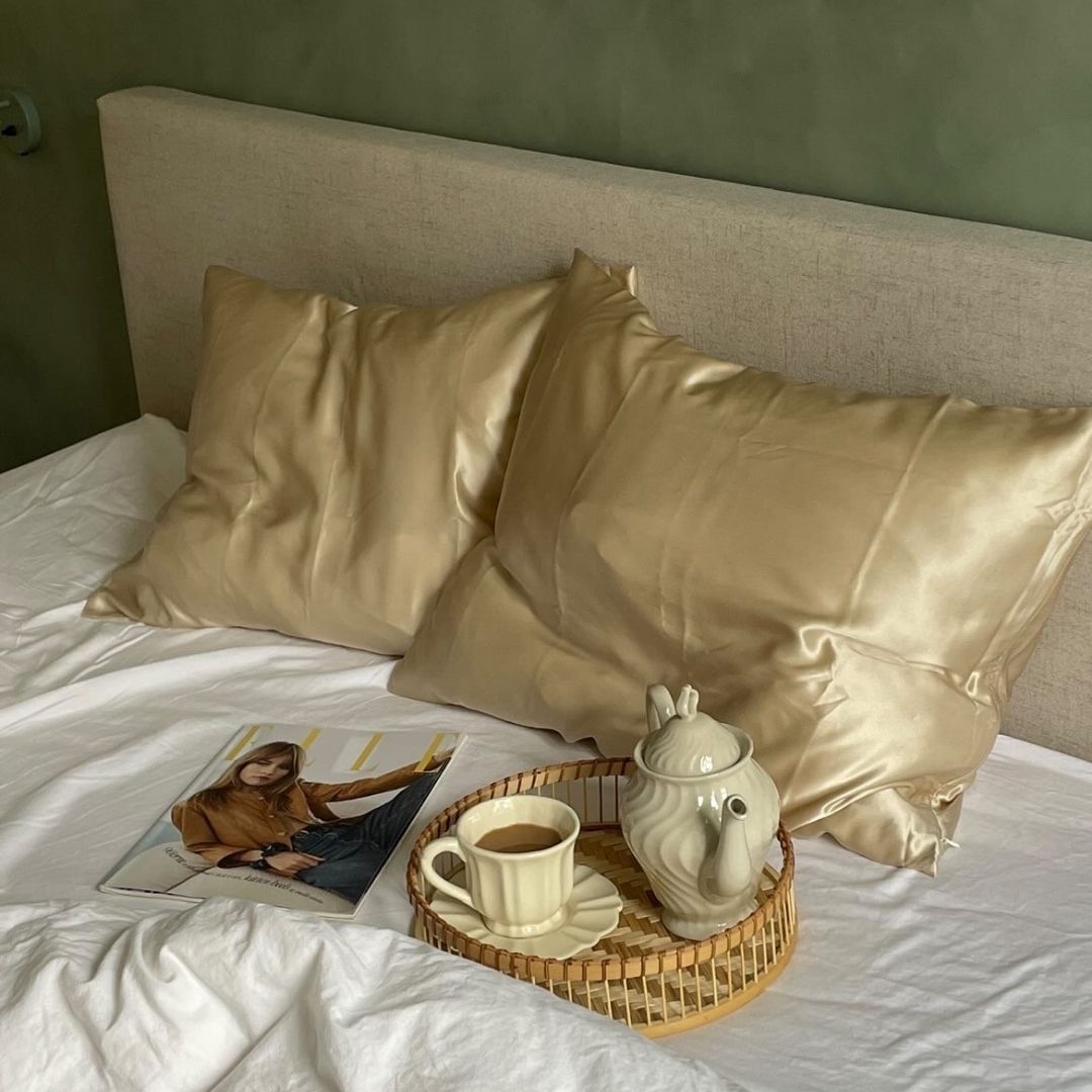 SILKE PUDEBETRÆK - BEIGE