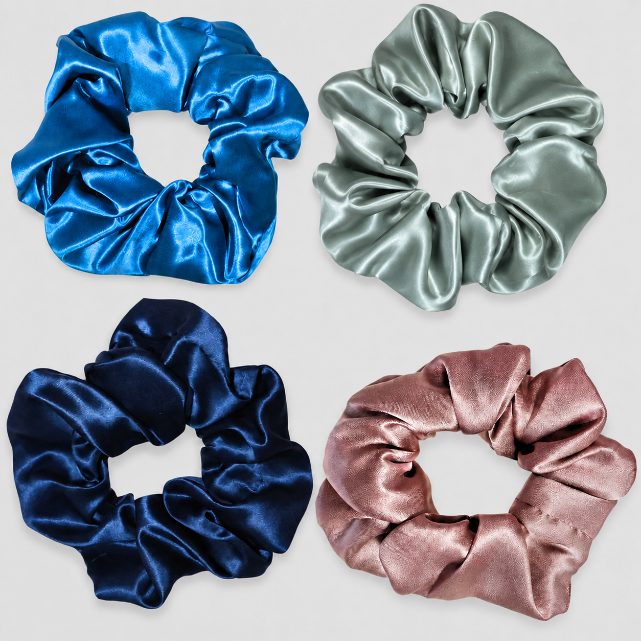 Silke Scrunchie Big | 4-pak | Colorful