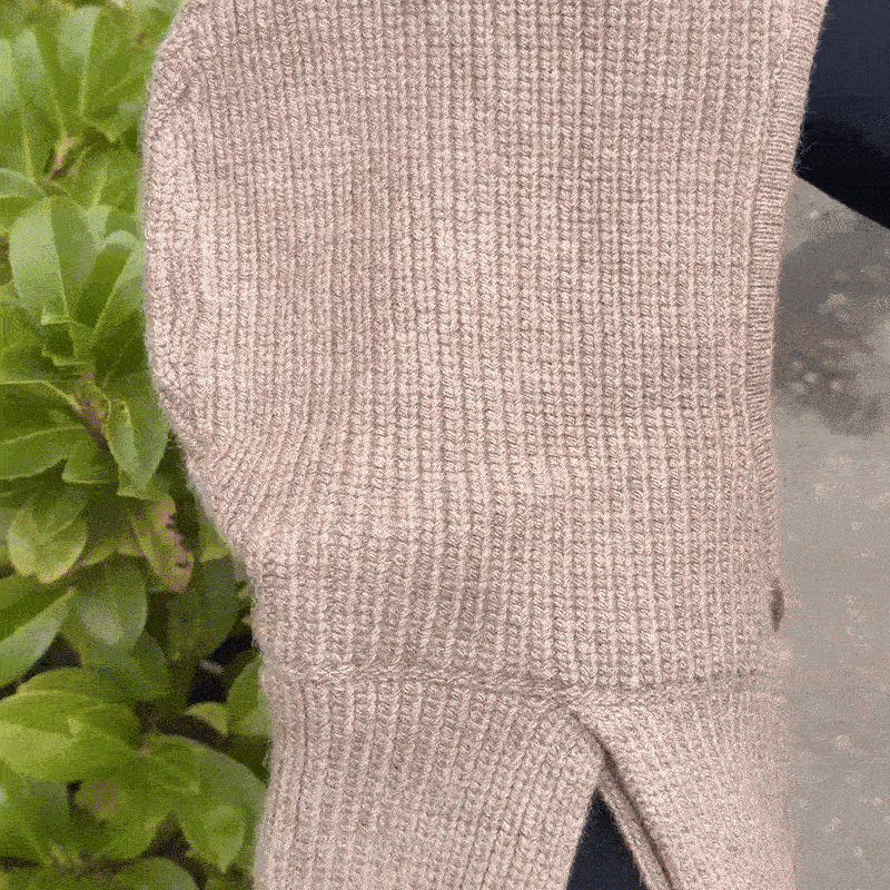 Balaclava in angora wool with silk lining