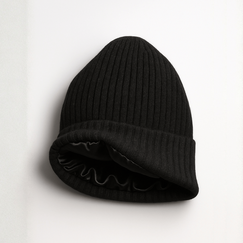 Seidengefütterte Mütze aus Wolle - Schönes Haar durch den Winter