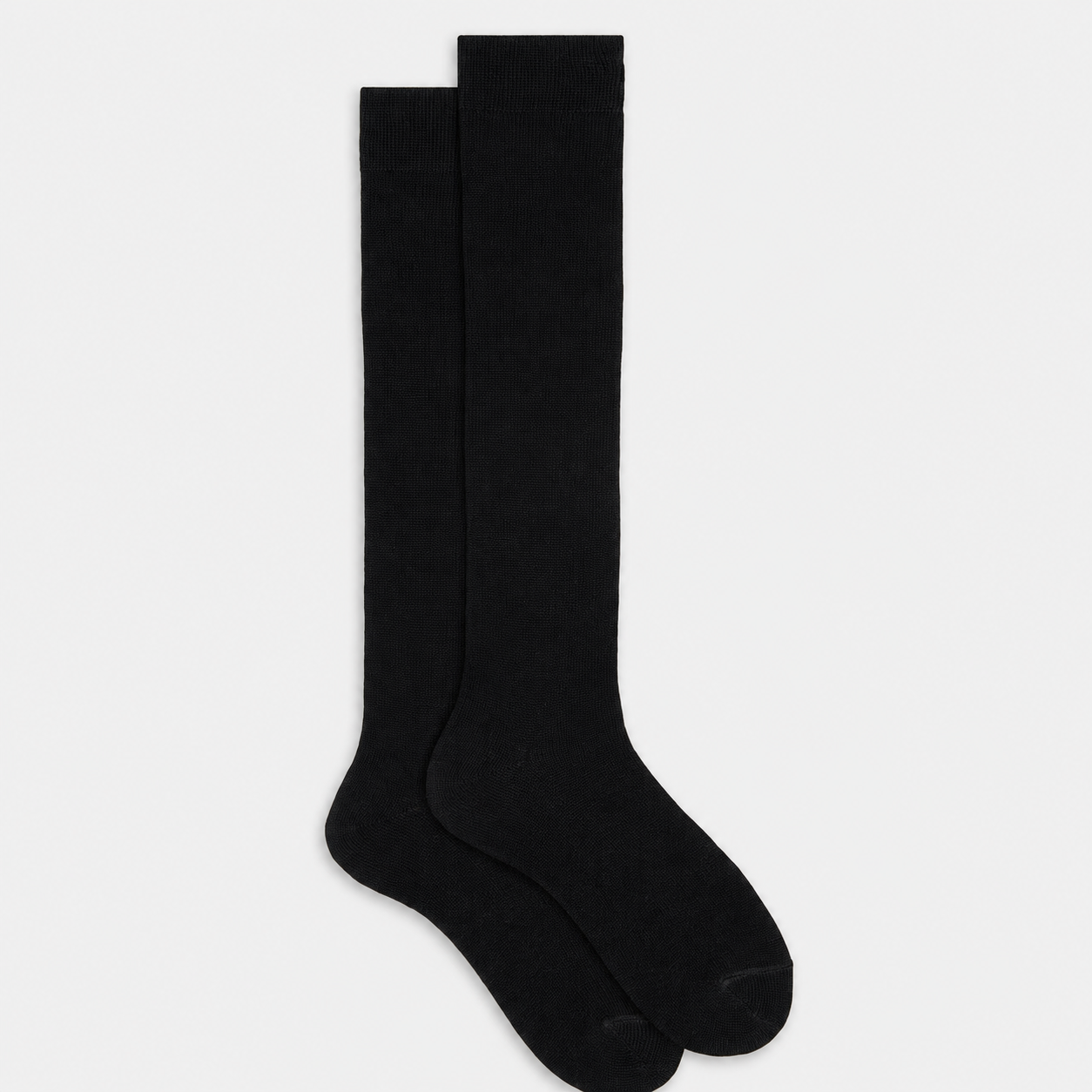 Silk Wool™ Knæstrømper | Uld- & Silkeblanding | Sort