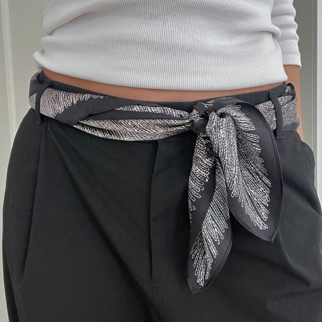 Silketørklæde | Grey mix 90x90