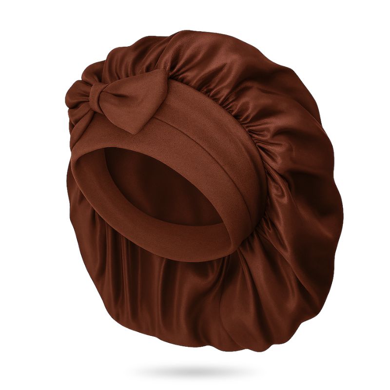 LUKSUS SILKE BONNET - CHOCOLATE