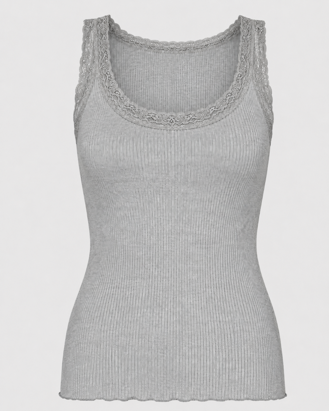 Silk Top with Lace