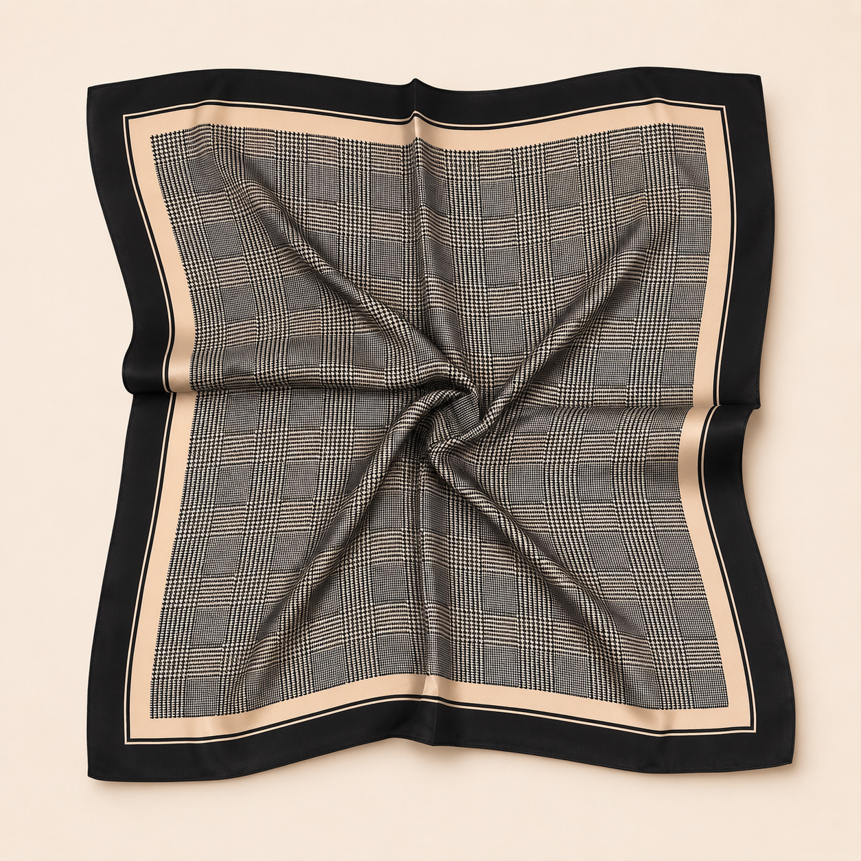 Silketørklæde | Black Stripes | 68 CM