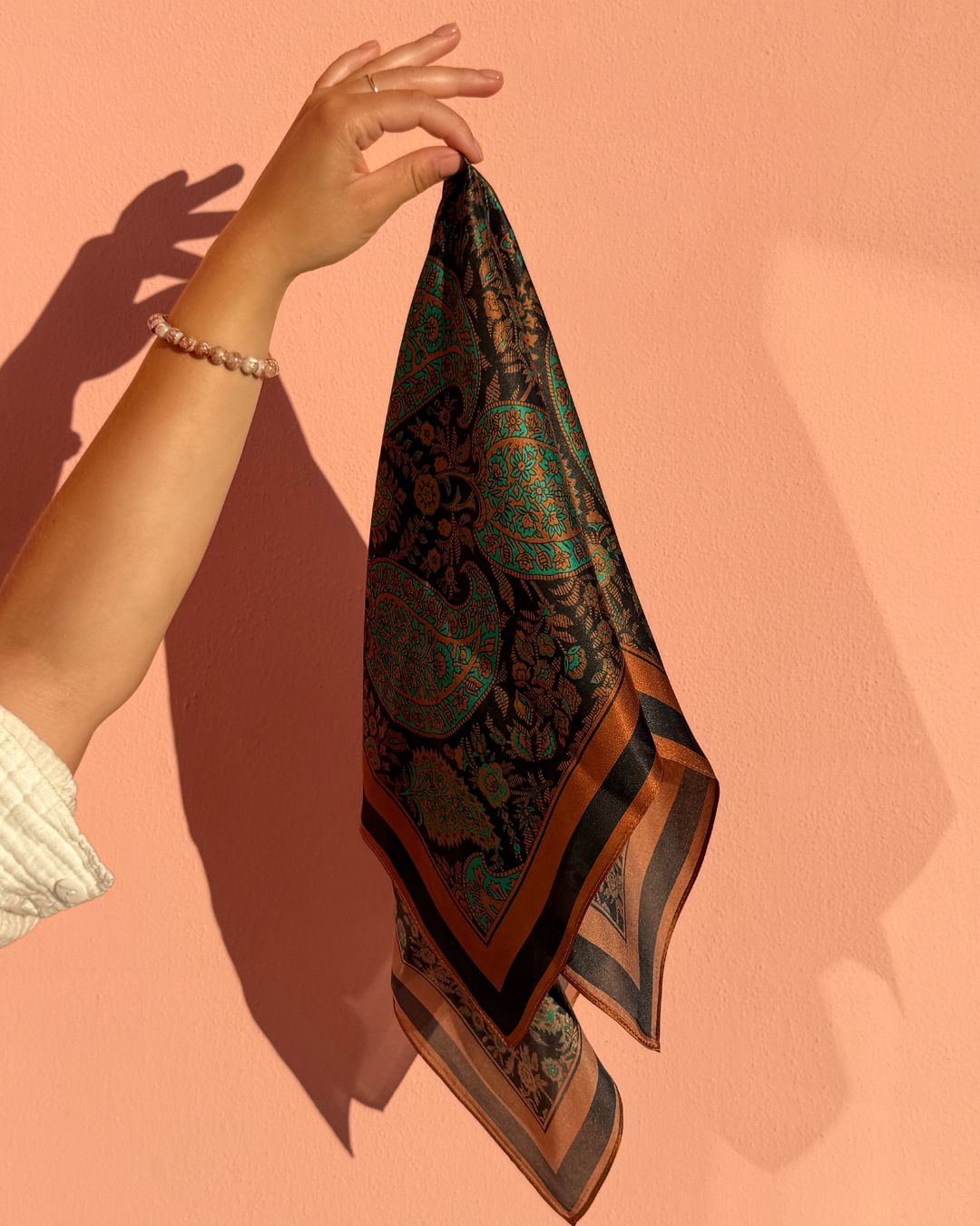 Silketørklæde | Bohemian Orange | 68 CM