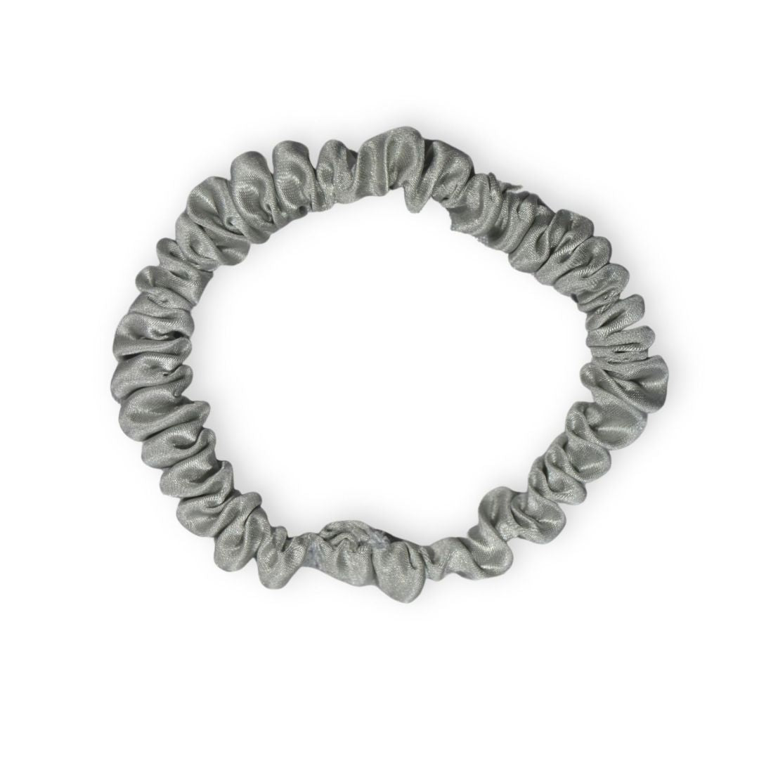 SILKE SCRUNCHIE MINI (3-pak)- SILVER
