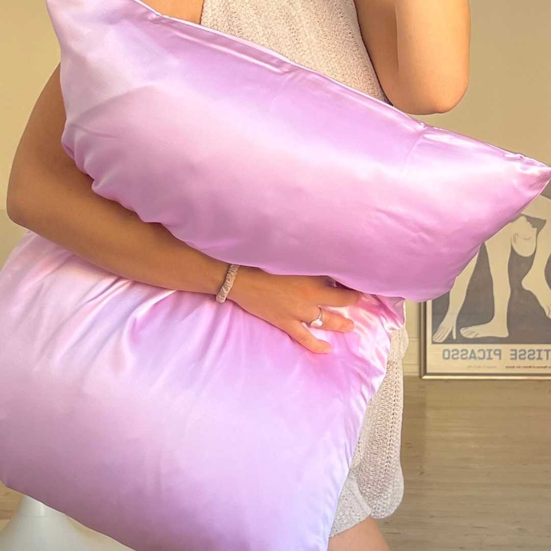 3-Pack | SILK PILLOWCASES | Choose your own color
